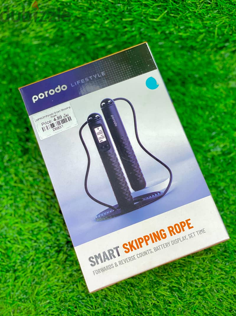 SMART SKIPPING ROPE FORWARDS & REVERSE COUNT SET TIME 0