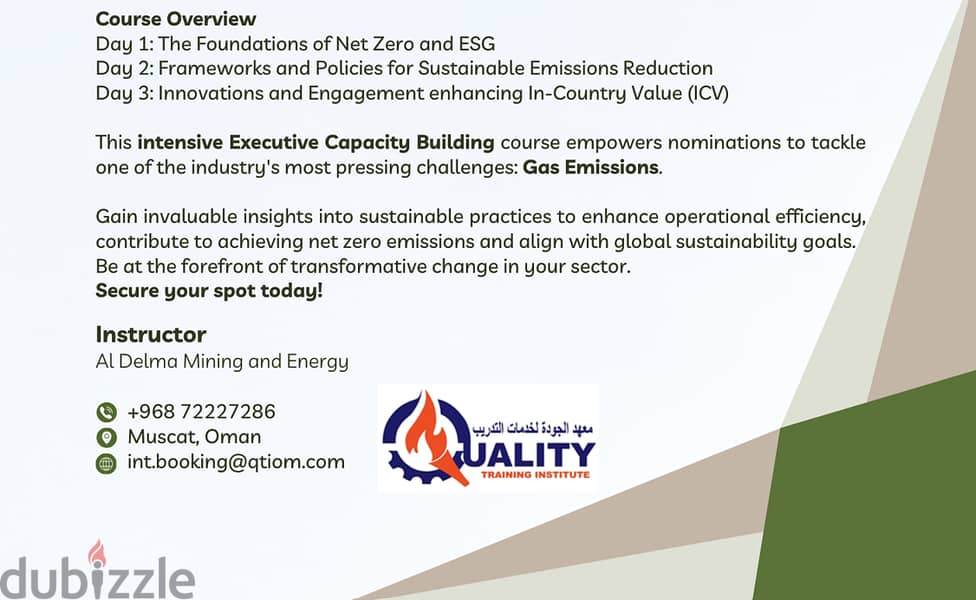 Achieve Net Zero & ESG Goals - Intensive Executive Course 1