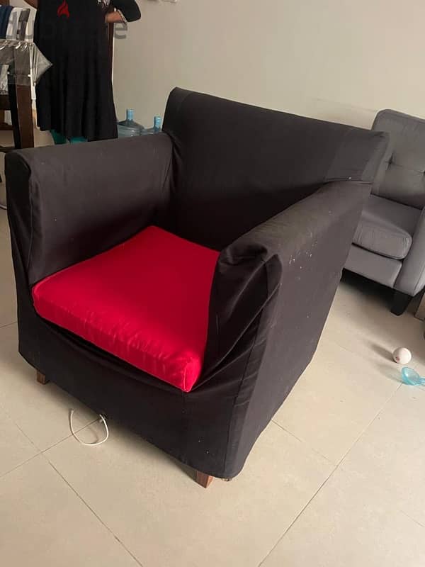 2 pcs single sofa 0