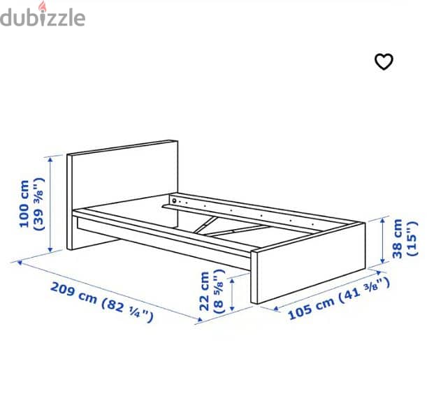 Single bed with Mattress 3