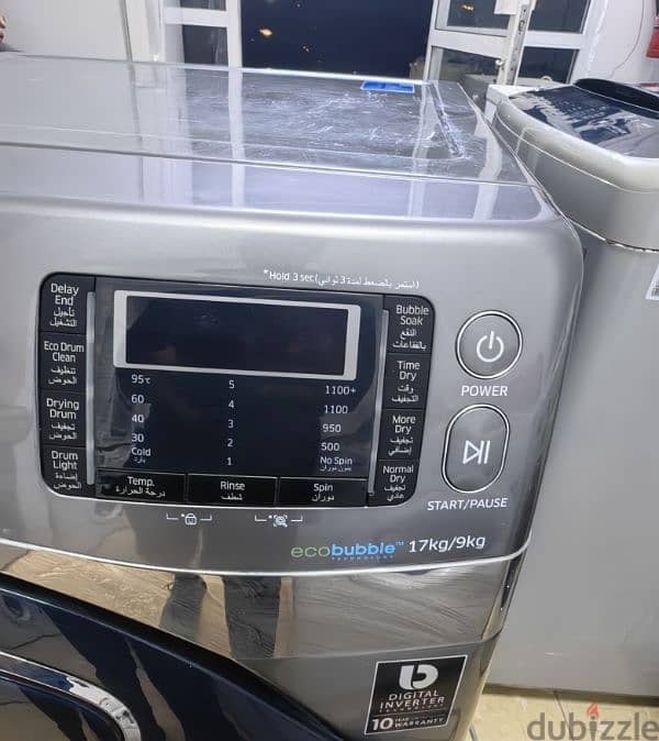 Samsung 17/10 kg washing machine for sale 2