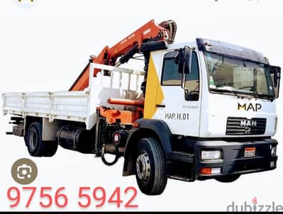 شاحنة هياب کرین ونش رافعة مقطورة للإيجار  TRUCK HIAB CRANE & TRAILER