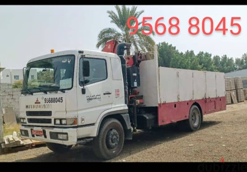 شاحنة هياب کرین ونش رافعة مقطورة للإيجار TRUCK HIAB CRANE & TRAILER 1