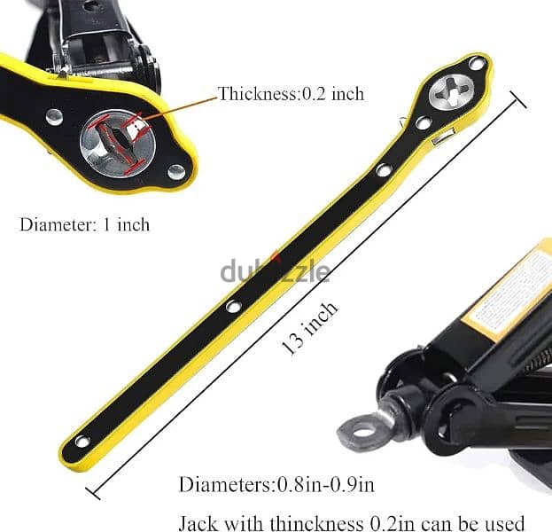 Jack Ratchet Wrench for Car Knob Design 3