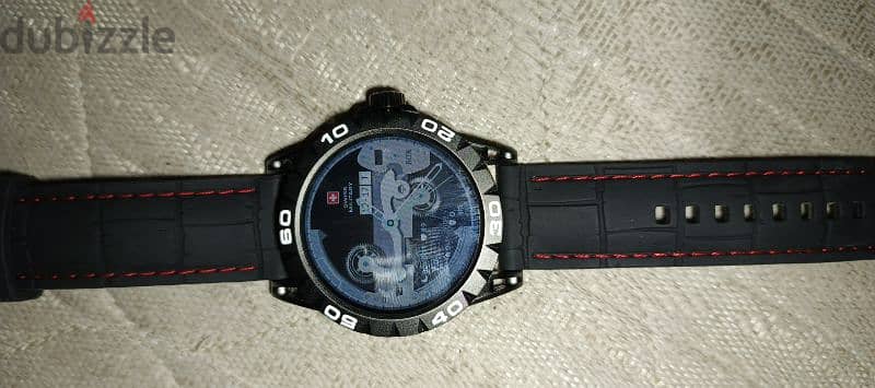 swiss military smart watch with silicone strap dom 5 black 2