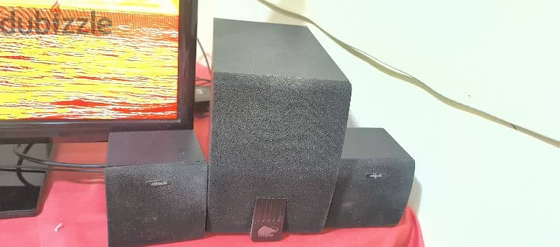 used 2.1 home audio speakers system 1