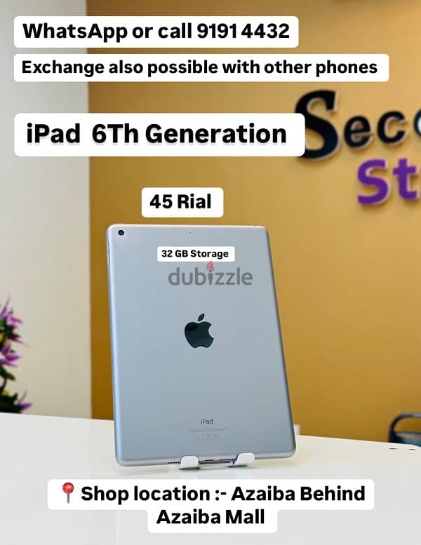 iPad 6Th Generation  32 GB Storage 0