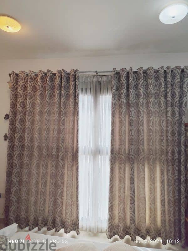 curtains+ sheer curtains+ rods 2