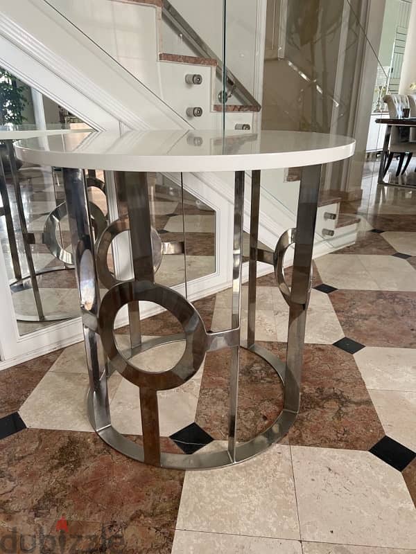 stainless steel custom made round table 0