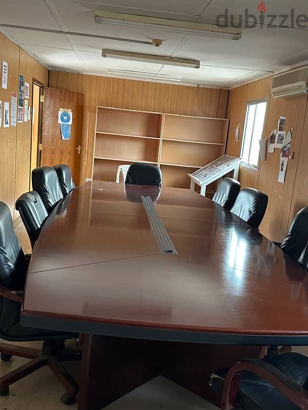 meeting table with 10 chairs 0