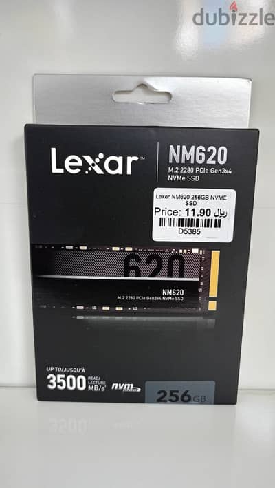 Lexar NM620 NVMe SSD 256GB - Brand New