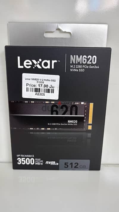 Lexar NM620 NVMe SSD 512GB (Brand New)