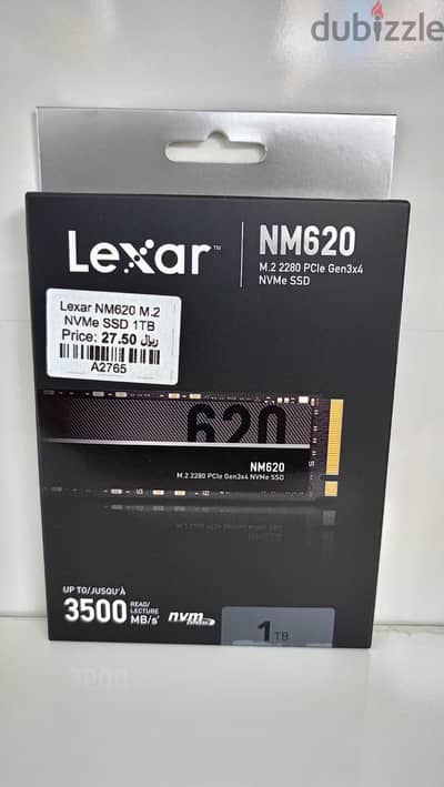 Lexar NM620 NVMe SSD 1GB ( Brand New)