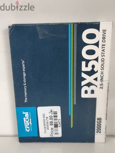 Crucial BX500 2TB SSD (Brand New)