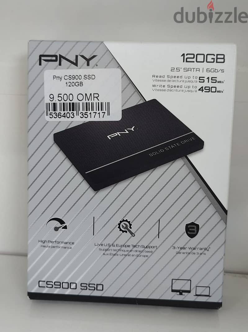 PNY CS900 120GB SSD (Brand New) 0