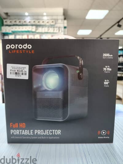 Porodo Full HD Portable Projector (Brand New)