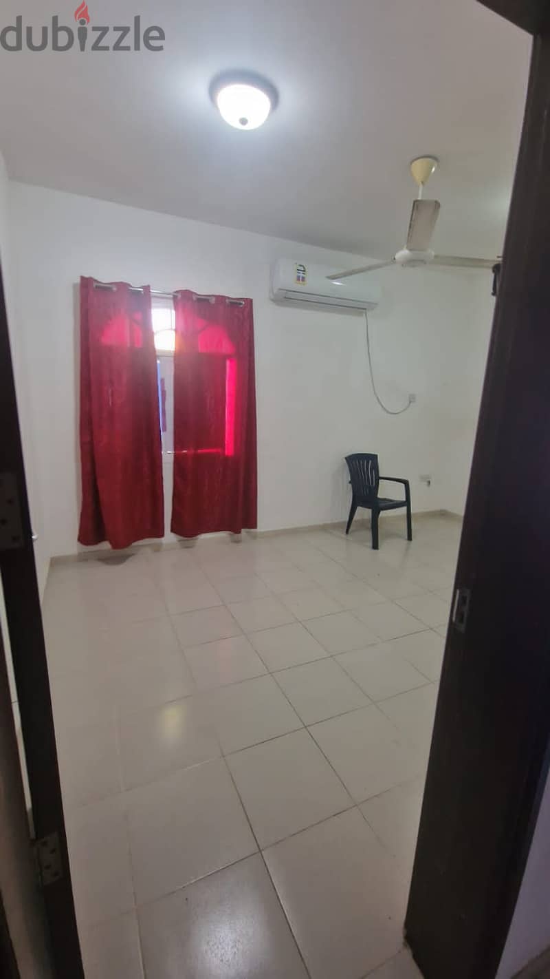 Furnished bedroom with one attached bathroom. Location behind Azaiba 1