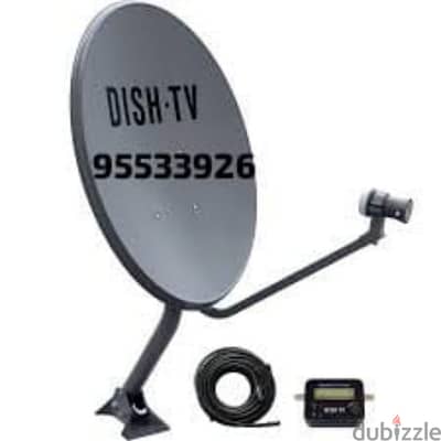 satellite dish technician installation selling fix repair TV stand fix