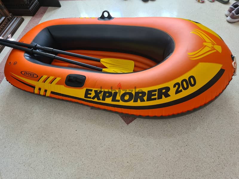 Intex Explorer 200 Inflatable Boat with Oars 0