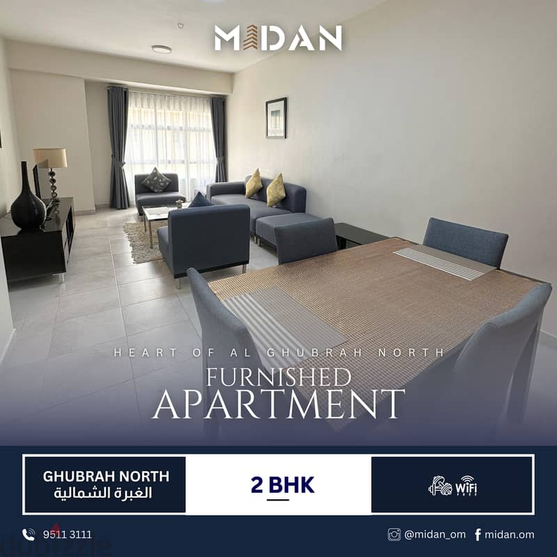 AL GHUBRAH NORTH | FULLY FURNISHED 2 BR APARTMENT 0