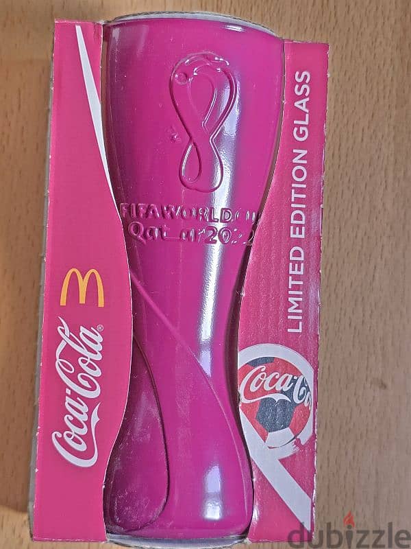 Limited Edition FIFA World Cup 2022 Mcdonalds Coca Cola Glass 0