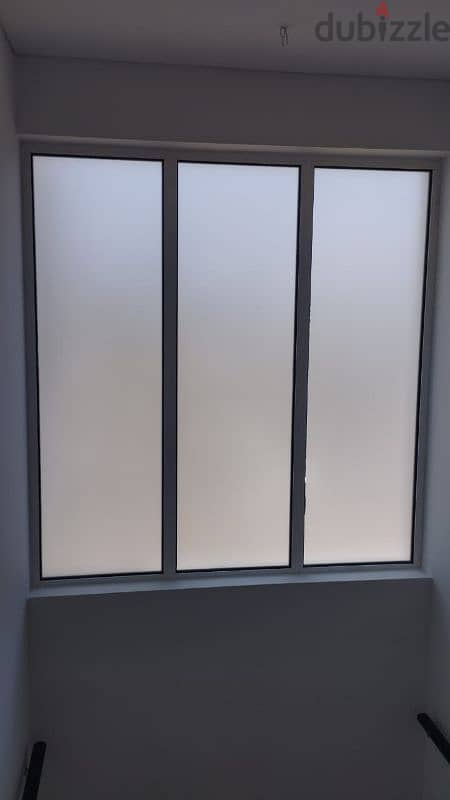 Frosted glass film available, Black Tinted, Privacy film available 1