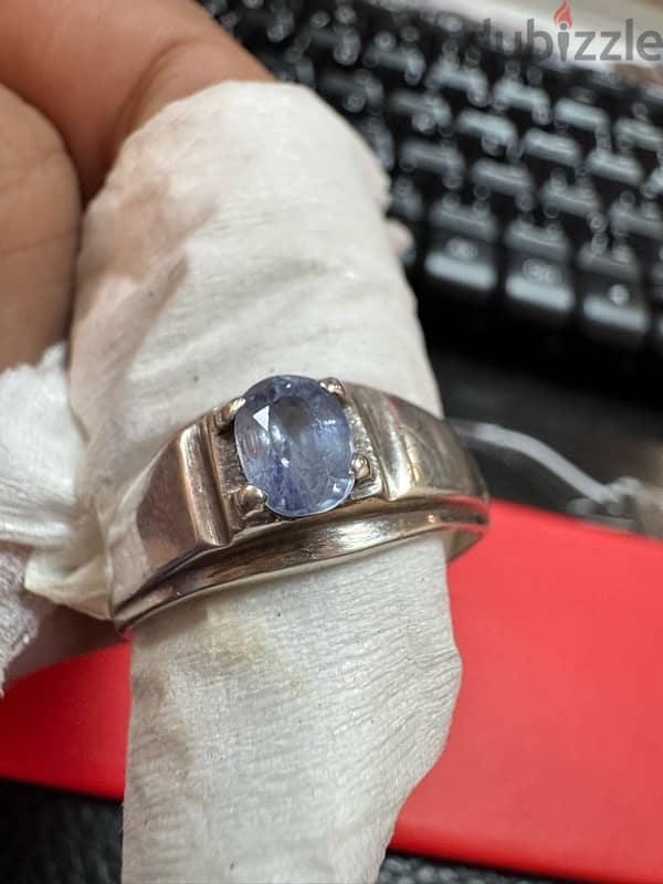 Natural Ceylon Blue Sapphire Ring 2