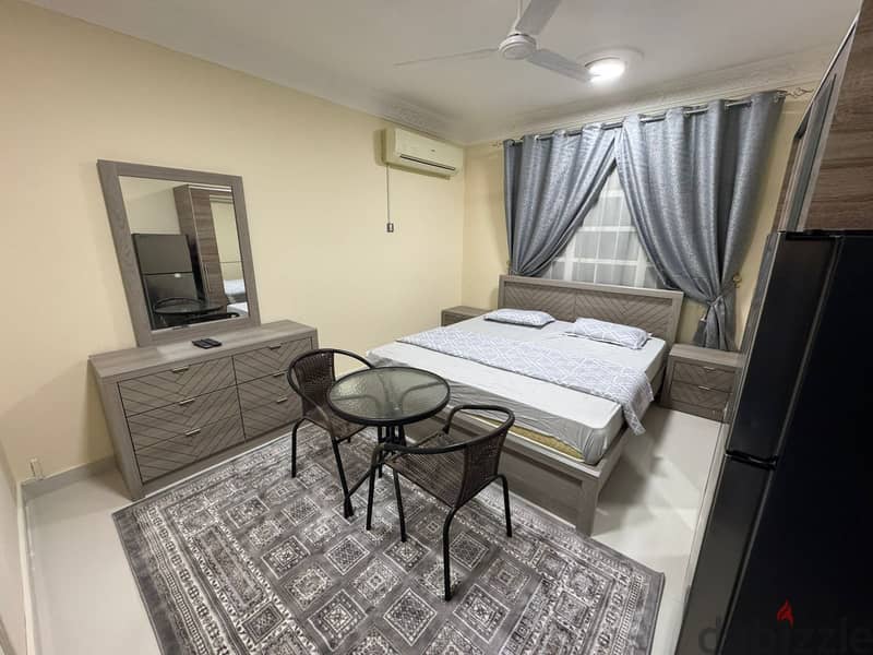 Furnished  studio flat in North Ghubra new studio start 210 and 300 0