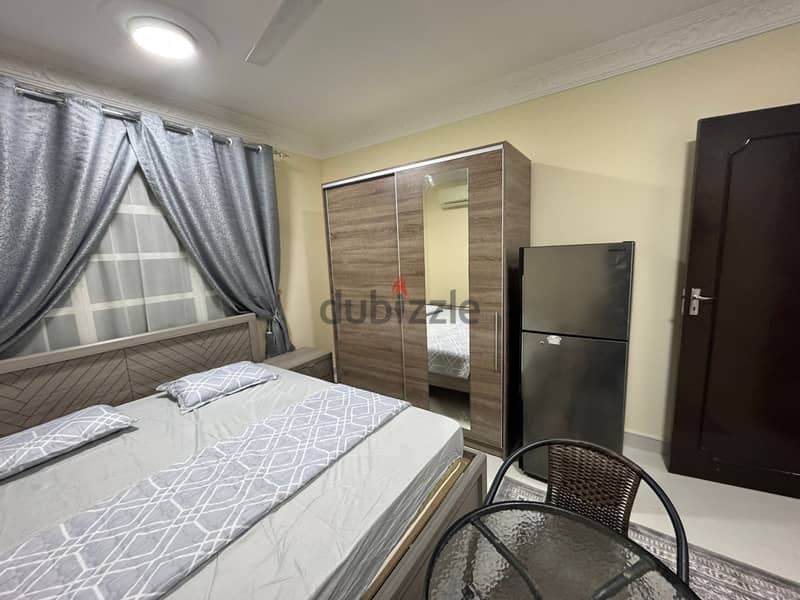 Furnished  studio flat in North Ghubra new studio start 210 and 300 5