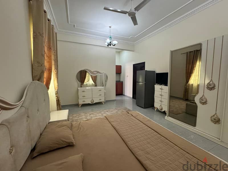 Furnished  studio flat in North Ghubra new studio start 210 and 300 17