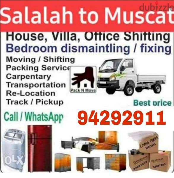 Muscat House shifting (Packers and Movers) dismantling and fixing 0