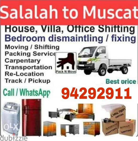 Muscat House shifting (Packers and Movers) dismantling and fixing 0