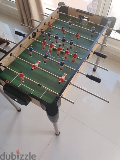 foosball, tt table, basketball hoop, air hockey from virgin mega store