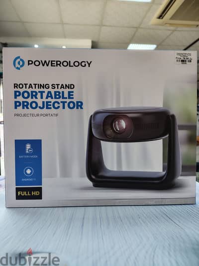 Powerology Full HD Portable Projector (PWHDPBNBK)