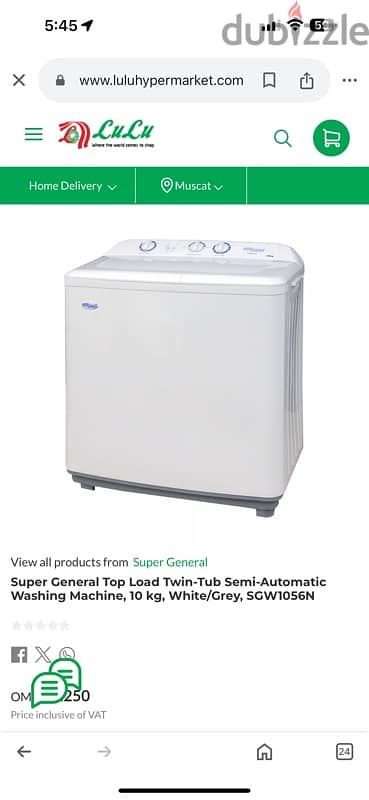 Used Semi Auto Washing Machine for sale