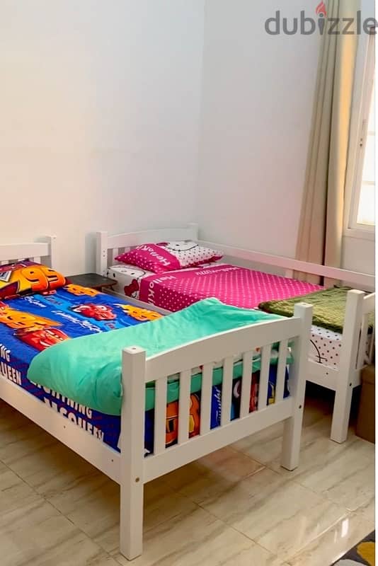 Kids Bunk Bed Pan Emirates + 2 Mattress Excellent condition 1