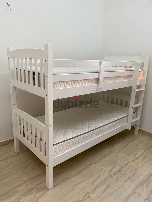 Kids Bunk Bed Pan Emirates + 2 Mattress Excellent condition 3