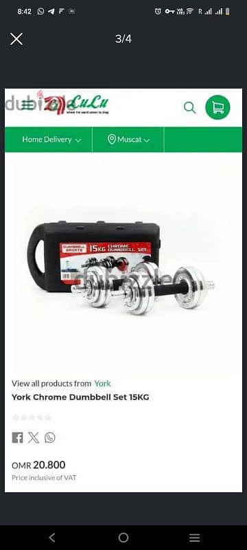 Dumbbell Set 15 KG 2