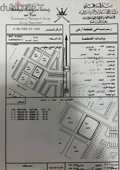 أرض سكني تجاري في وادي المعاول