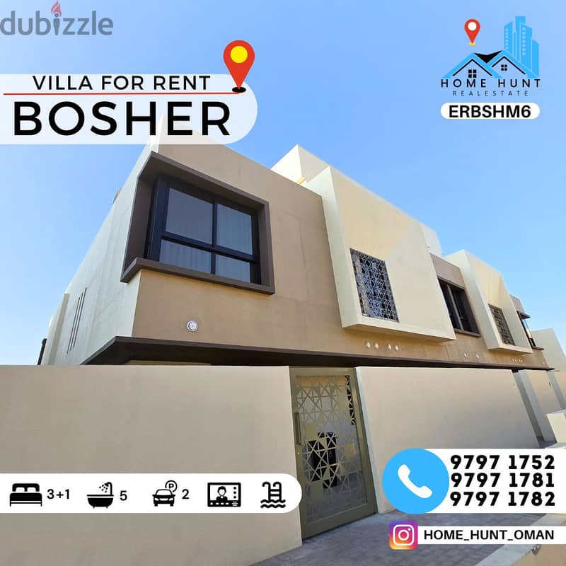 BOSHER AL MUNA | MODERN 3+1BR TOWNHOUSE WITH PRIVATE POOL 0