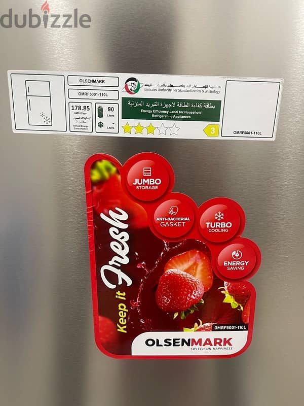 OLSENMARK Single Door Refrigerator 2 months used 4