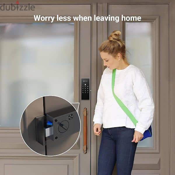 EZVIZ DL03 Smart Rim Lock - Bluetooth & Wi-Fi Enabled 3