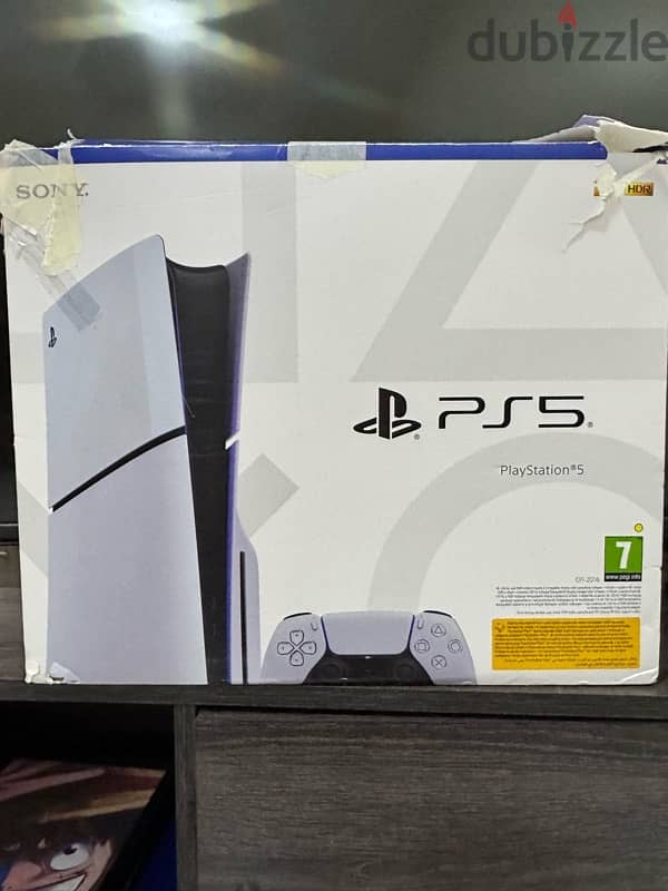 ps5 slim, بحالة الوكاله مع جهاز 0