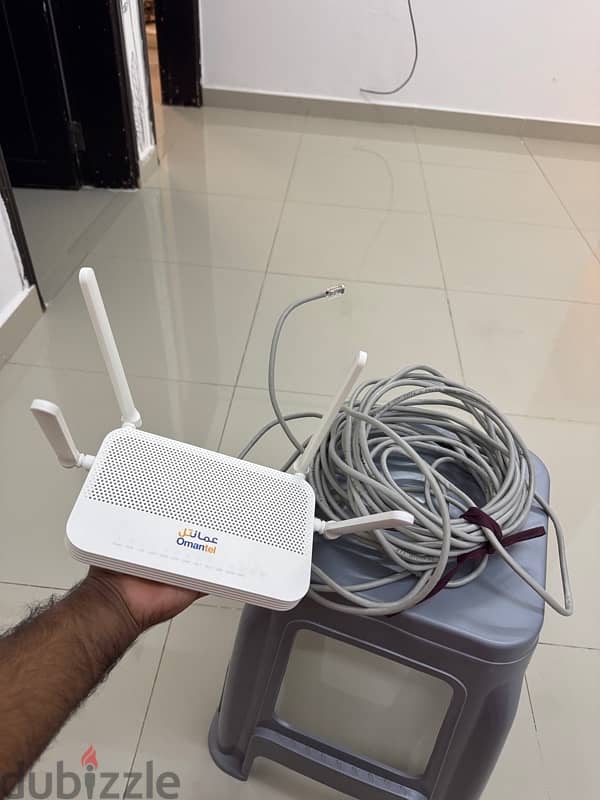 huwawei router and wire 1