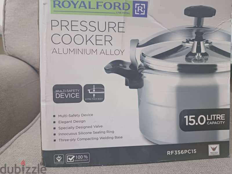 Royalford pressure cooker 15 L 1