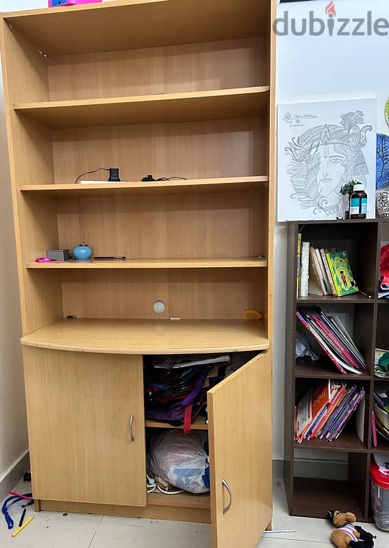 cupboard / Book shelf with storage 0