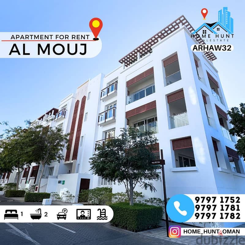 AL MOUJ | SPACIOUS 1BHK APARTMENT FOR RENT ( UNFURNISHED ) 0