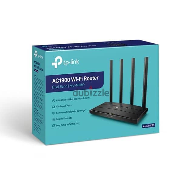 tp-link AC1900 MU-MIMO WLAN-Router . Archer C80 5