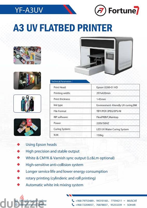 A3 UV printer - UV flatbed 0