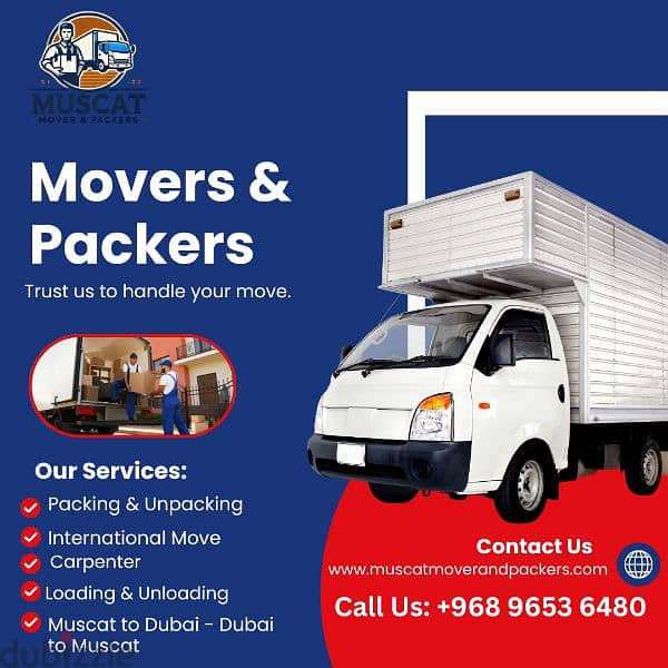 all Oman Muscat Movers House shifting office Villa store transport 0